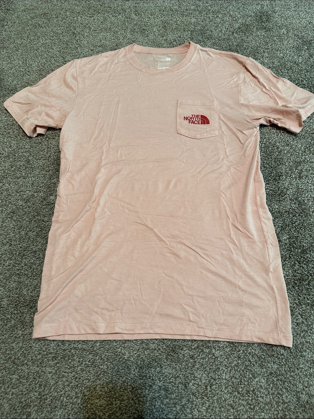 The North Face Men's Light Pink Chest Pocket Tee